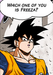 Goku asks Reacum and Butta which one of them is Freeza