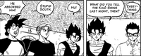 Vegetto talking to Gohan