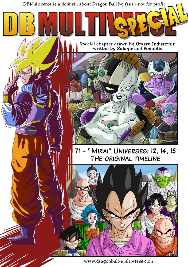 Mirai” Universes: 12, 14, 15 The original timeline, Dragon Ball Multiverse  Wiki