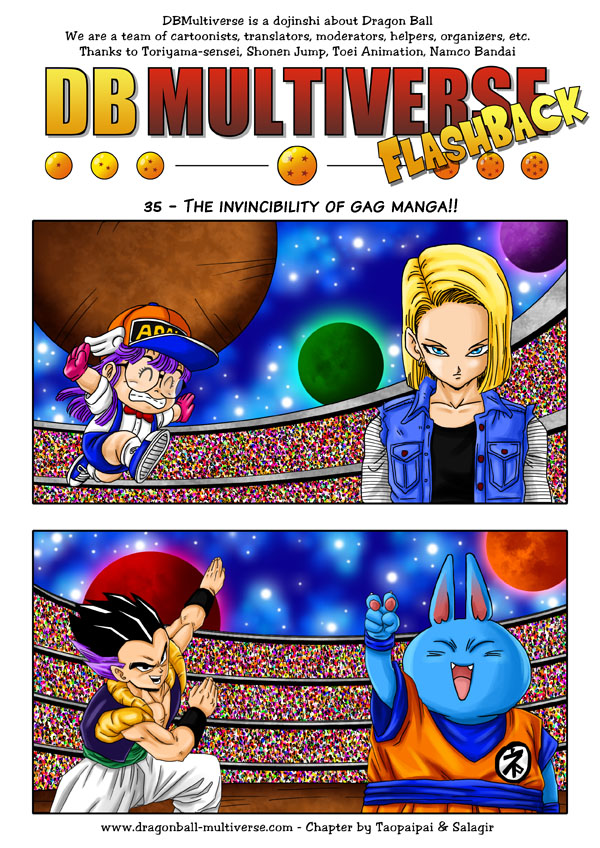 The invincibility of gag manga!!, Dragon Ball Multiverse Wiki