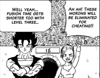 Vegetto commenting about SSJ3