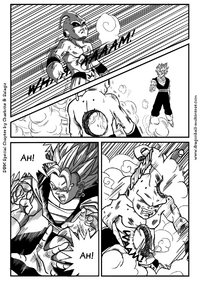 Vegetto attacking Buu