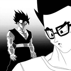 Vegetto and Gohan