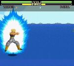 Будущий Транкс заряжает Горящую Атаку (Super Butoden 2)