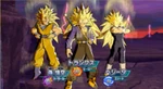 Супер Сайяны 3 Гоку, Веджета и Будущий Транкс в "Dragon Ball Heroes"
