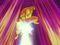 Пикколо выстреливает Маканкосаппо в Гоку и Радитца