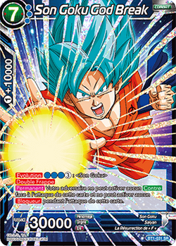 Carte dragon ball super BT5-038 gogeta, le héros ressuscité super rare