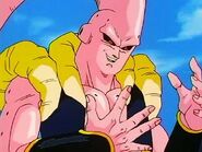 Super Buu amazed at his new power