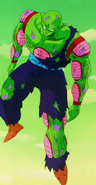 Piccolo wounded after being beaten by Frieza