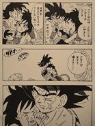 Bardock protect Gine from Frieza, Zarbon and Dodoria by destroying Planet Vegeta