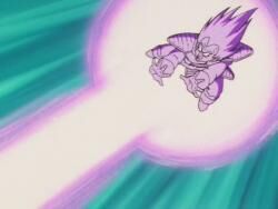 Is vegeta doing a galick gun or final flash. Japanese dub says