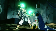 Paragus using his Control Device on Broly