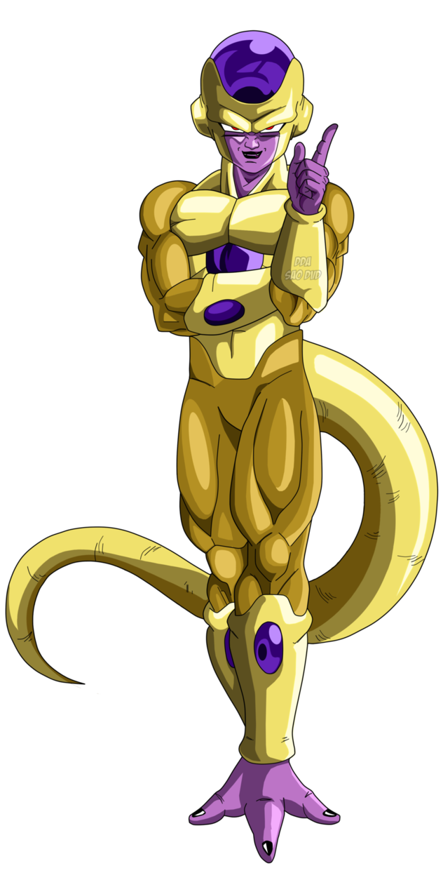 Freeza Dourado para imprimir , desenho Freeza Dourado