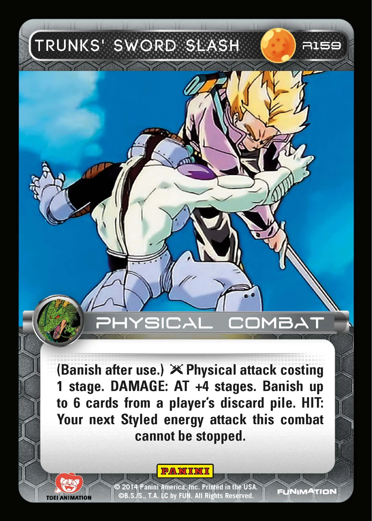 Trunks' Sword Slash DragonBallZTCG Wiki Fandom