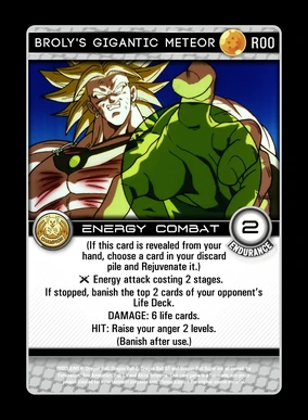 Broly's Gigantic Meteor | DragonBallZTCG Wiki | Fandom