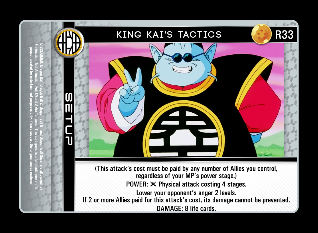 King Kai's Tactics | DragonBallZTCG Wiki | Fandom