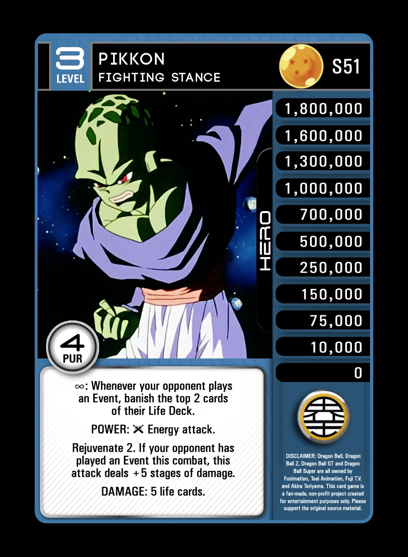 Pikkon - Fighting Stance | DragonBallZTCG Wiki | Fandom