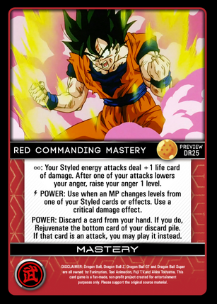 Red Commanding Mastery | DragonBallZTCG Wiki | Fandom Red Commanding Mastery | DragonBallZTCG Wiki | Fandom
