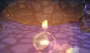 The Gold Draconium Gauntlet of the Dragon revealed to be hidden in the floor of Mortis's temple.