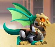 The Pyre Dragon's (now known as the Barebone Dragon) new young look