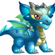 Aquamarine Dragon Baby image