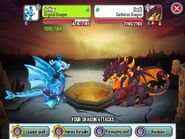 Fighting Cerberus Dragon with Crystal Dragon