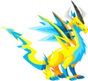http://es.dragoncity.wikia.com/wiki/Drag%C3%B3n_El%C3%A9ctrico (54 kB) Dragón Eléctrico, el primer dragón adquirible que demora horas en eclosionar.