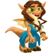 Brown Haired Dragon Adult image