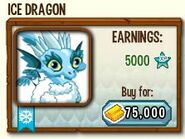 Ice Dragon in the Shop