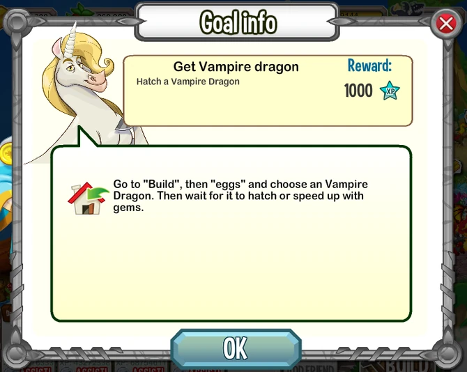 This is the view when you click "info" on a goal