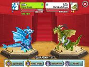 Fighting Martial Arts Dragon with Crystal Dragon