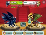 Fighting Earth Day Dragon with Pure Dark Dragon