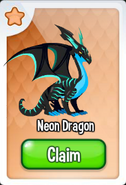 Neon Dragon Card