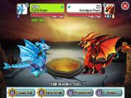 Fighting Apocalypse Dragon with Crystal Dragon