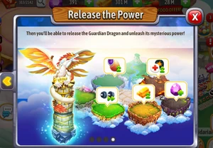 Then you'll be able to release the Guardian Dragon and unleash its mysterious power!