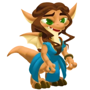 Brown Haired Dragon Young image