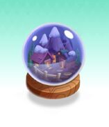 Snowglobe = "Shake to let the snow fall and keep Snowglobia alive!"