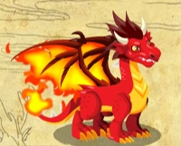 Adolescent na Dragon na Apoy