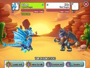 Fighting Thief Dragon with Crystal Dragon