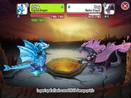 Fighting Hades Dragon with Crystal Dragon