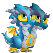 Zodiac Gemini Dragon Baby image