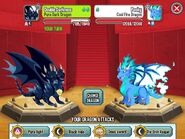 Fighting Cool Fire Dragon with Pure Dark Dragon