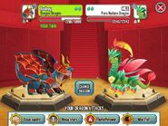 Fighting Pure Nature Dragon with Shogun Dragon