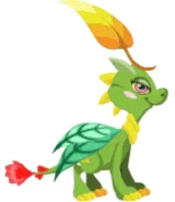 Nature Dragon lv.4-6 attack (click to animate)