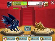 Fighting Level 4 Terra Dragon with Pure Dark Dragon