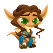 Brown Haired Dragon Baby image