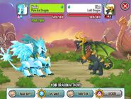 Fighting Loki Dragon with Pure Ice Dragon