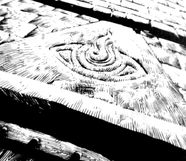 Il simbolo dei Luresindi, un occhio con la pupilla fiammeggiante.