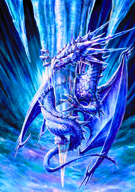 ice dragon drawings in color