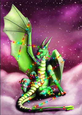 Holly the christmas dragon